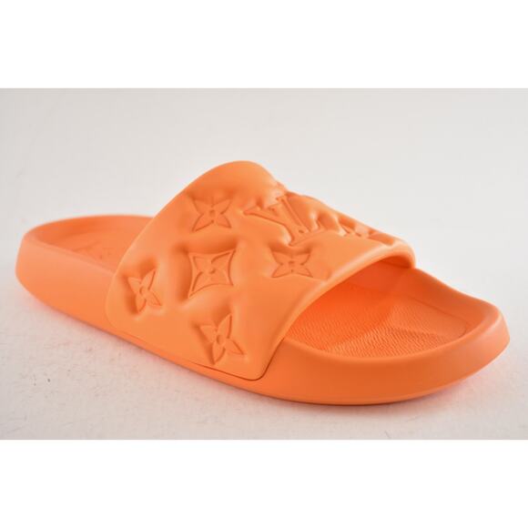 Louis Vuitton Waterfront Mule Bubble Monogram Orange Slide Sandal UK 9 US 10 11 - Picture 4 of 13